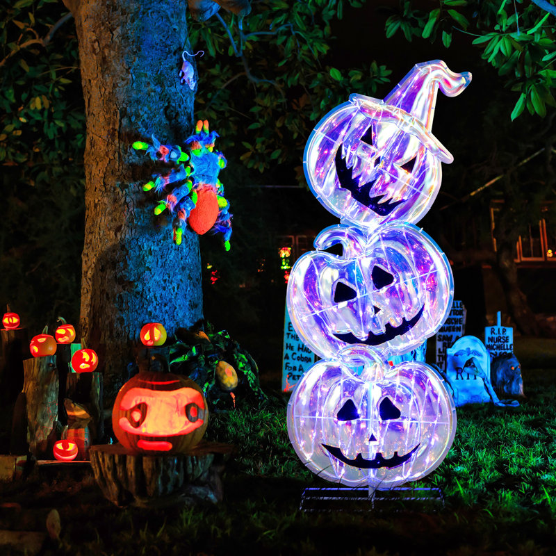 Dakota Fields 3.4 Ft Halloween Decorations Light Up Stacked